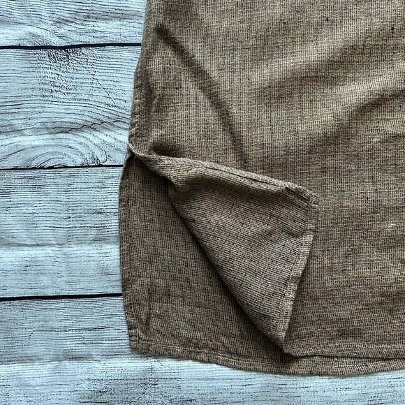 Flax 100% linen brown long skirt size large - Picture 4 of 10